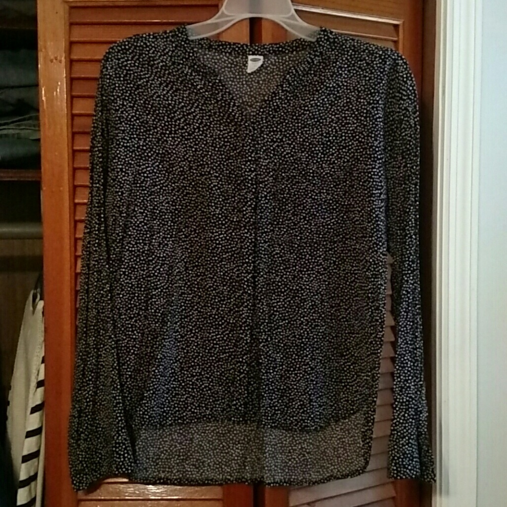 Black Polka Dot Blouse